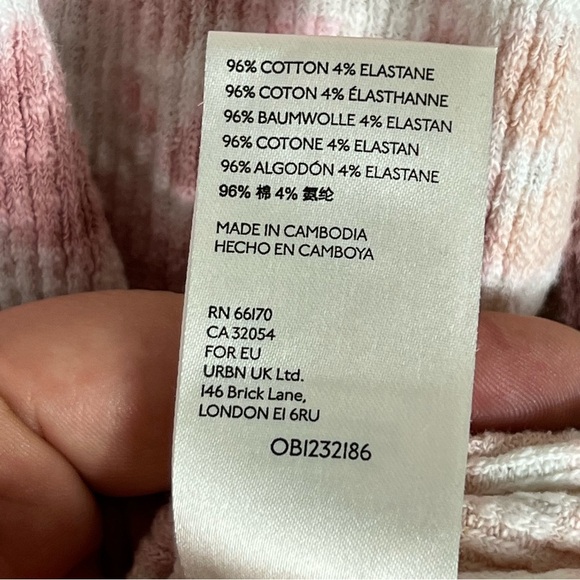 Free People We The Free Swirl Tie Dye Mock Neck Thermal Long Sleeve Size Large - Picture 9 of 9